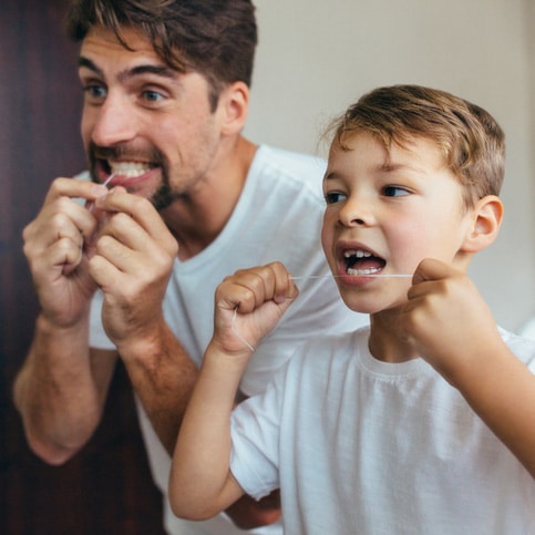Flossing Advanced Kids Dentistry in Burien, WA